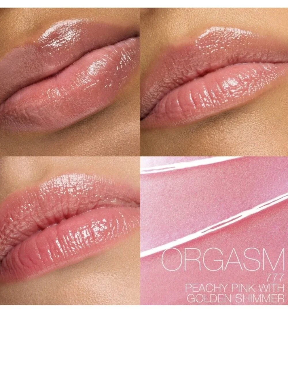 NARS Afterglow Lip Balm: Orgasm (Peachy Pink w/golden Shimmer), .03oz (TS), NIB